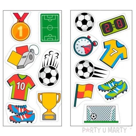 dekoracja cukiernicza pilka nozna dekora 15 szt