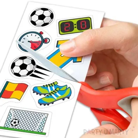 dekoracja cukiernicza pilka nozna dekora 15 szt