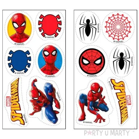 dekoracja cukiernicza spiderman dekora 12 szt