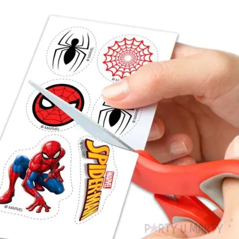 dekoracja cukiernicza spiderman dekora 12 szt