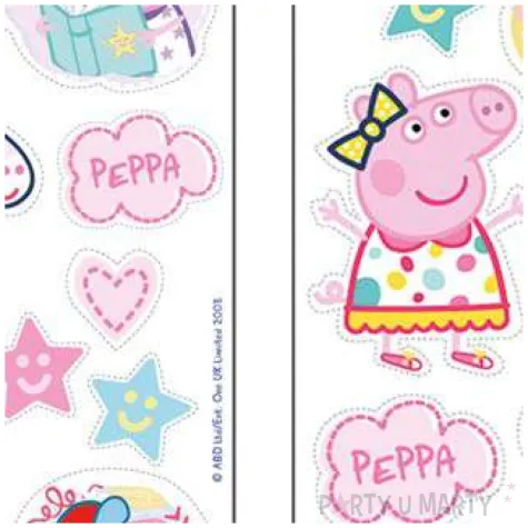 dekoracja cukiernicza swinka peppa dekora 22 szt