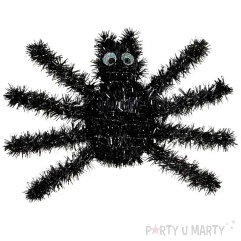 dekoracja czarny pajak blyszczacy widmann