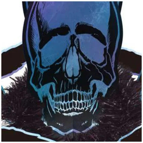 dekoracja czaszka z wronami opalizujaca amscan 35 cm