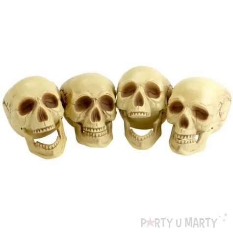 dekoracja czaszki smiffys 12 cm 4 szt