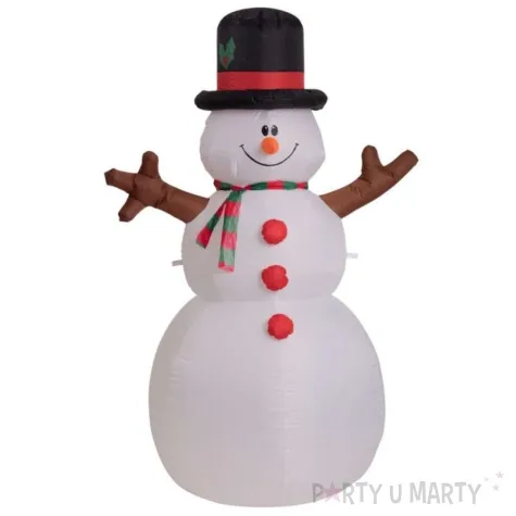 dekoracja dmuchana sniezny balwan led carnivaltoys 180 cm