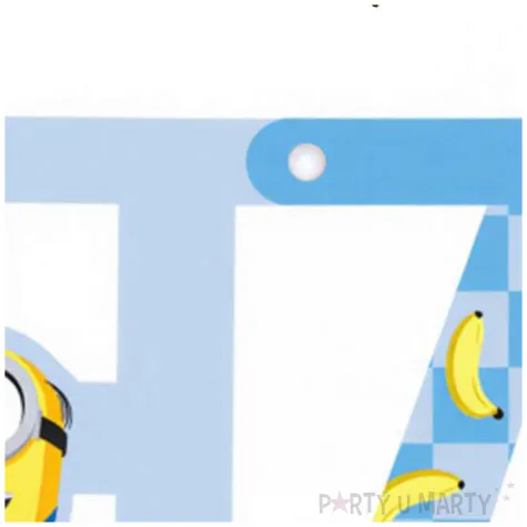 dekoracja do powieszania na urodziny baner girlanda happy birthday minionki 153 cm diy
