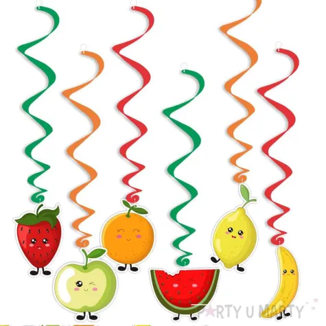dekoracja do powieszenia na dzien wiosny w przedszkolu swiderki wiszace owoce 6 szt