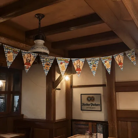 dekoracja do powieszenia na oktoberfest baner flagi oktoberfest po bawarsku girlanda papierowa