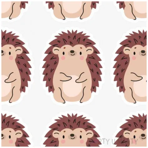 dekoracja do przedszkola na dzien jeza urodziny naklejki papierowe jezyk jerzy 6x5 cm x9