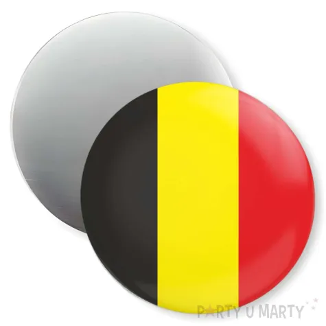 dekoracja do szkoly jezykowej magnes z flaga belgia prezent na dzien jezykow obcych 5 6 cm