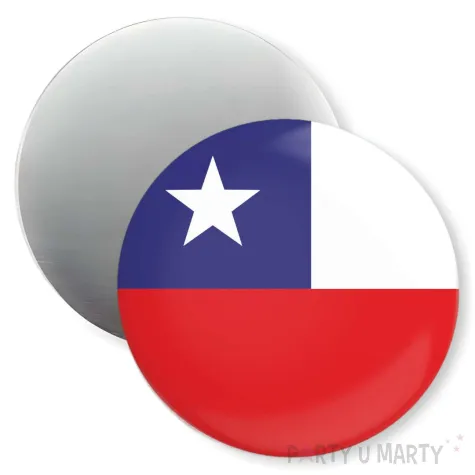 dekoracja do szkoly jezykowej magnes z flaga chile prezent na dzien jezykow obcych 5 6 cm