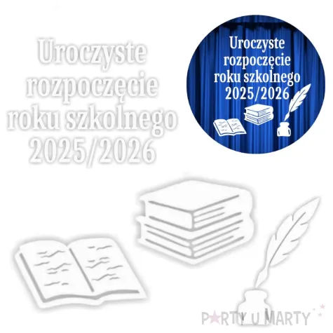 dekoracja do szkoly na gazetke tablice napis uroczyste rozpoczecie roku szkolnego