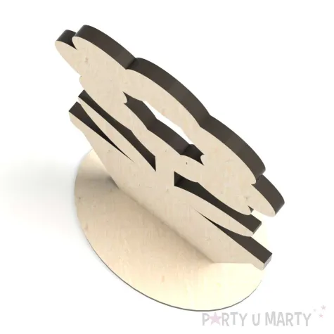 dekoracja drewniana 3d kwiatek 5 66x140 mm