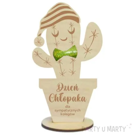 dekoracja drewniana 3d kwiatek dla sympatycznych kolegow 14 cm