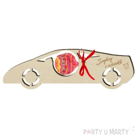 dekoracja drewniana auto na lizak szybcy i wsciekli 15 cm