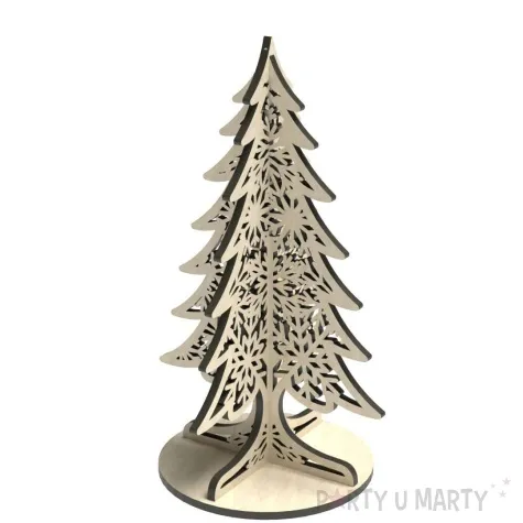 dekoracja drewniana choinka azurowa s 10 5 cm