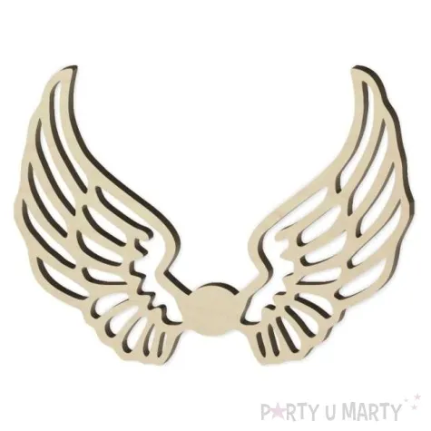 dekoracja drewniana dekor skrzydla aniola l 15 cm