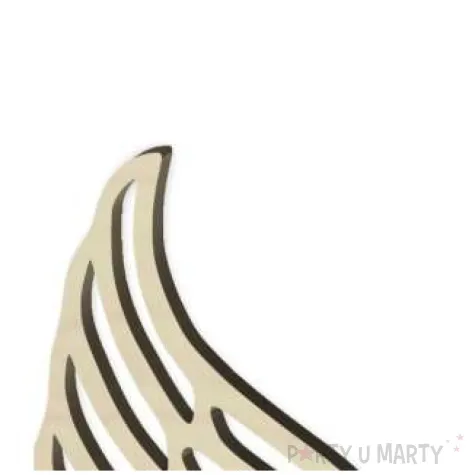 dekoracja drewniana dekor skrzydla aniola l 15 cm