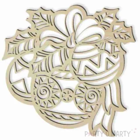 dekoracja drewniana dekor stroik 20 cm