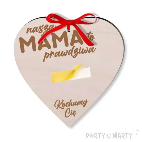 dekoracja drewniana dzien matki nasza mama to princessa mini 11 cm