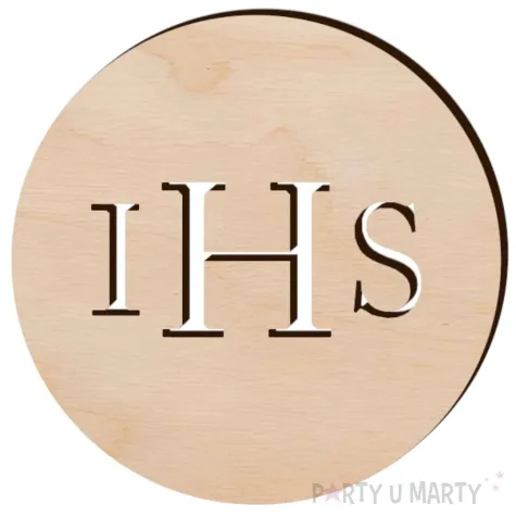 dekoracja drewniana i komunia sw ihs 1 szt