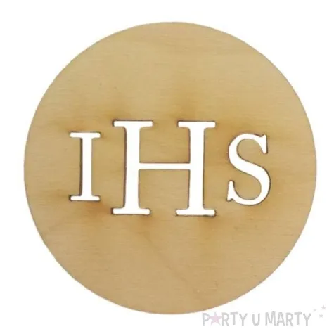 dekoracja drewniana i komunia sw ihs 1 szt