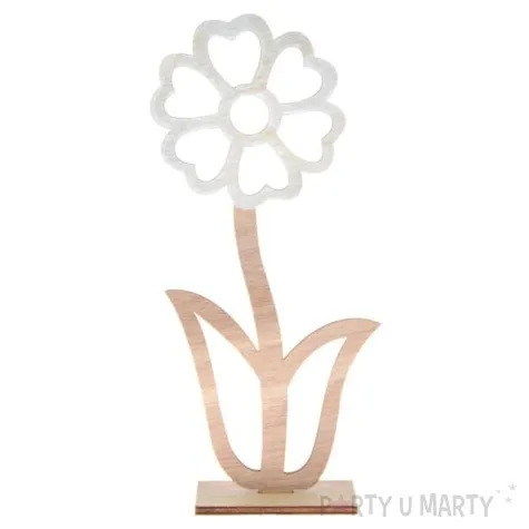 dekoracja drewniana kwiat stokrotka arpex 22 cm