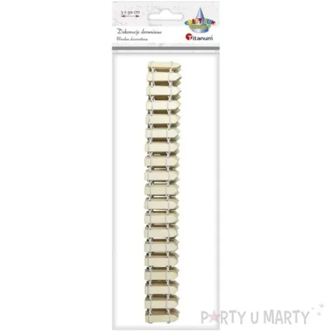 dekoracja drewniana plotek drewno titanum 90 cm