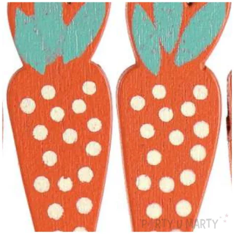 dekoracja drewniana wielkanoc marchewki drewno titanum 4 szt