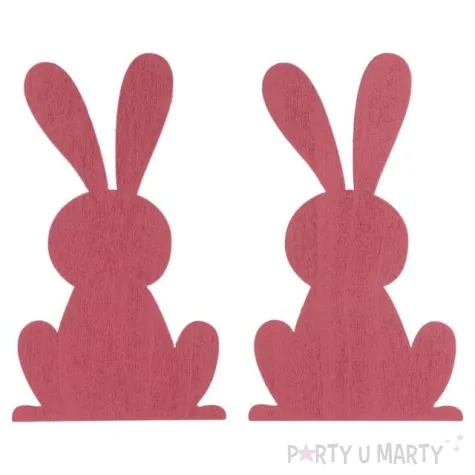 dekoracja drewniana wielkanoc zajaczek drewno titanum 2 szt