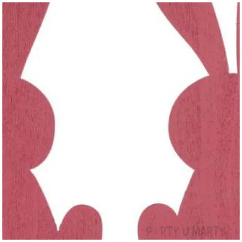 dekoracja drewniana wielkanoc zajaczek drewno titanum 2 szt