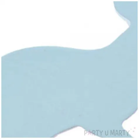 dekoracja drewniana zajac siedzacy niebieski arpex 7 x 10 cm