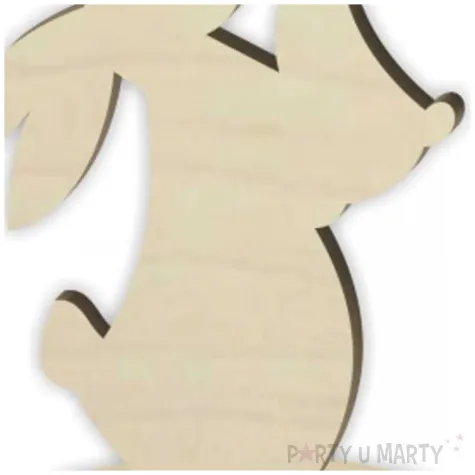 dekoracja drewniana zajaczek mama i dziecko 20 cm