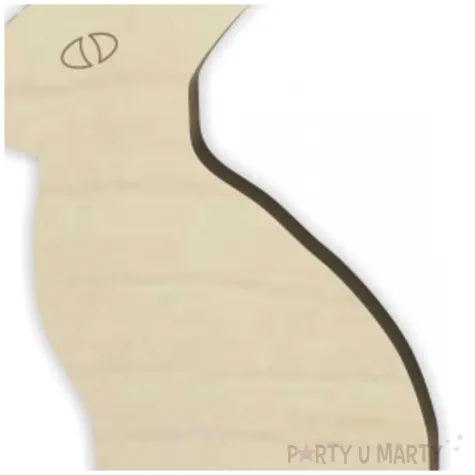 dekoracja drewniana zajaczek posagowy 12 cm