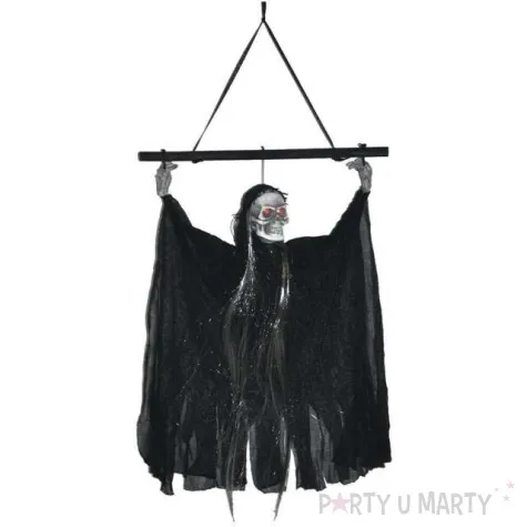 dekoracja duch z czaszka czarny funnyfashion