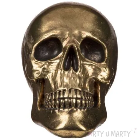dekoracja figurka czaszka xxl zlota ootb