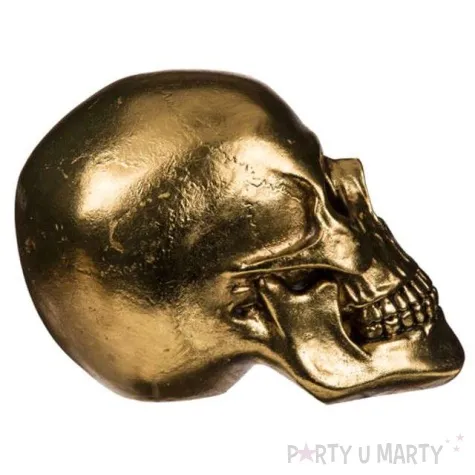 dekoracja figurka czaszka xxl zlota ootb
