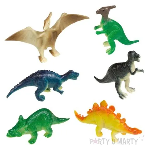 dekoracja figurki happy dinosaur amscan 8 szt