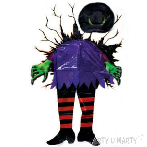 dekoracja foliowa czarownica w scianie 135x65 cm