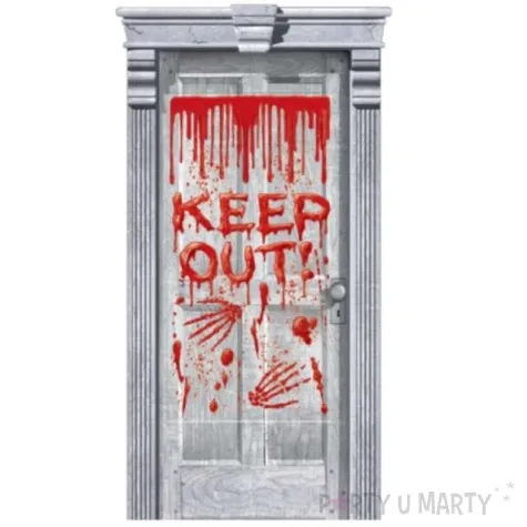 dekoracja foliowa keep out 85x165 cm