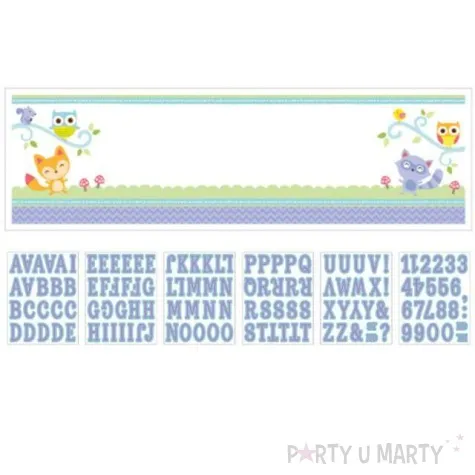 dekoracja foliowa welcome home baby amscan 165x50 cm