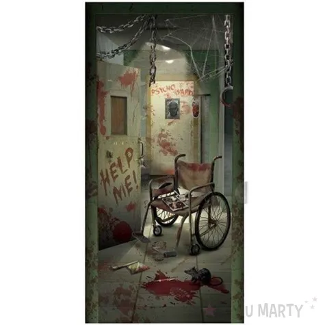 dekoracja foliowa zaklad psychiatryczny amscan 165x85 cm