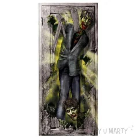 dekoracja foliowa zombie door 85x165 cm