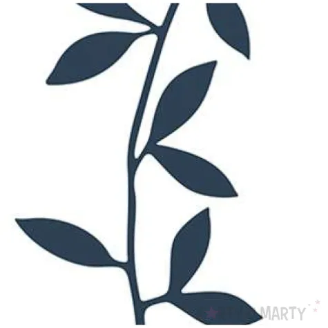 dekoracja galazki granatowe ciemne partydeco 6 szt