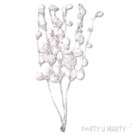 dekoracja galazki krysztalki na druciku aliga 3 szt