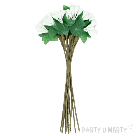 dekoracja galazki ryzyk bialy aliga 12 szt