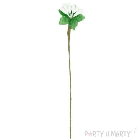 dekoracja galazki ryzyk bialy aliga 12 szt