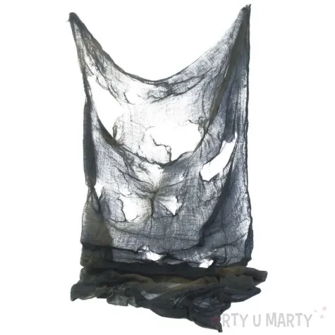 dekoracja halloweenowa tkanina szara smiffys 180cm