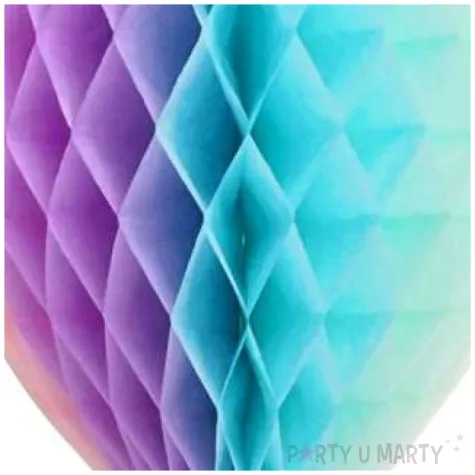 dekoracja honeycomb balonik teczowa godan 20 cm