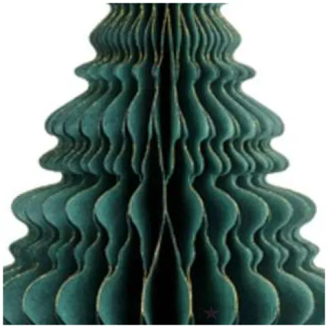 dekoracja honeycomb choinka zielona partydeco 15 cm